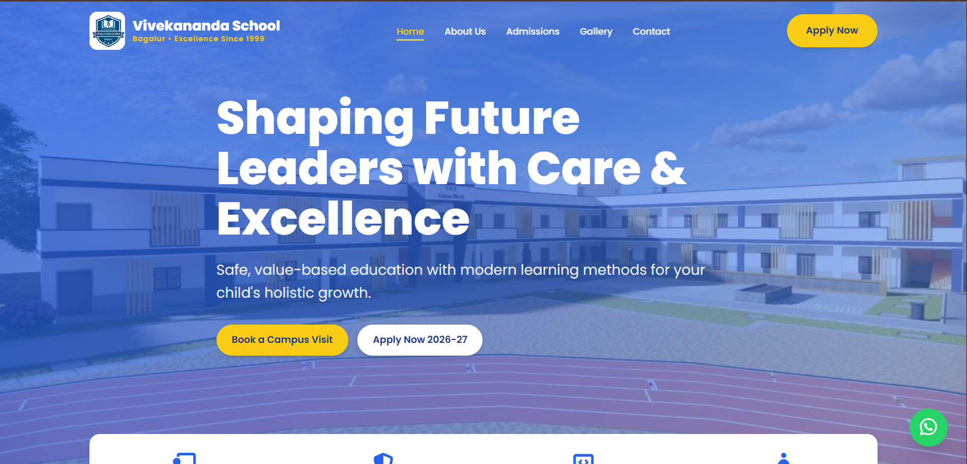 Vivekananda School Bagalur Website